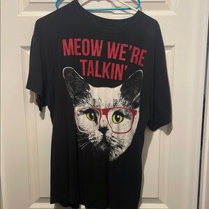 Black Cat Graphic T-Shirt